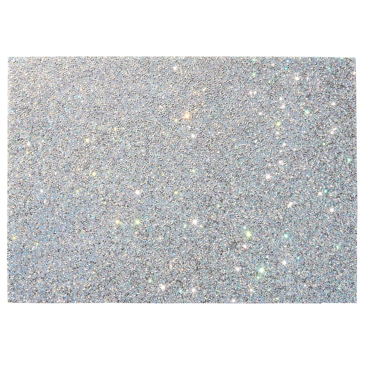 17x12-Inch Glitter Nail Mat for Pictures, Manicure Hand Rest (Dark Silver)
